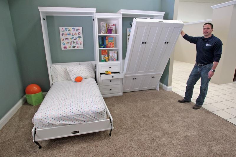 double twin murphy bed